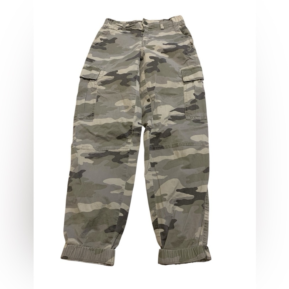 ⚡️American Eagle 00 Regular Gray Camo Super Stretch Cargo Jogger Pants
